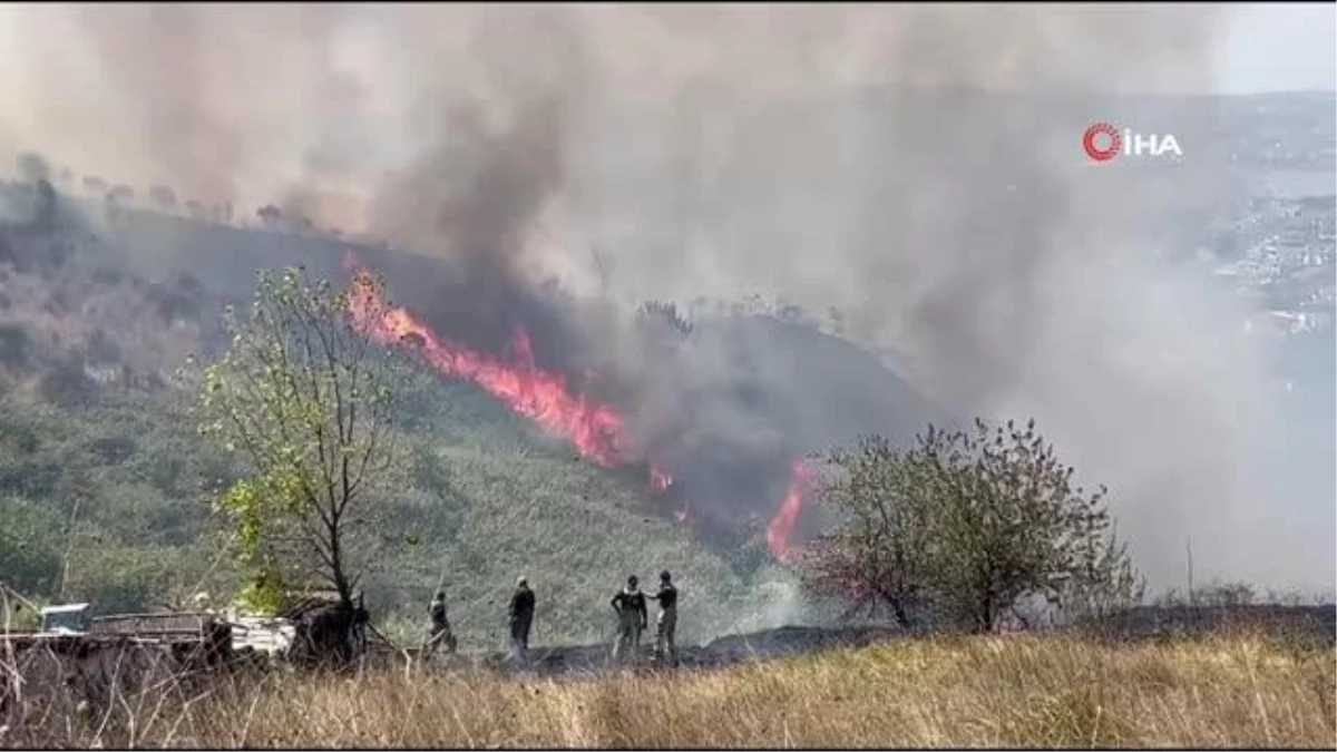 Büyükçekmece Cumhuriyet Mahallesi’nde otluk alan yangını