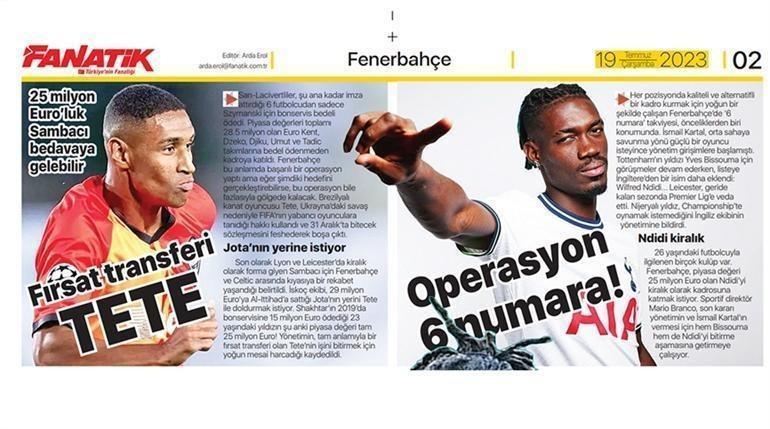 Galatasaraydan Fenerbahçeye bir transfer çalımı daha Görüşmeler başladı