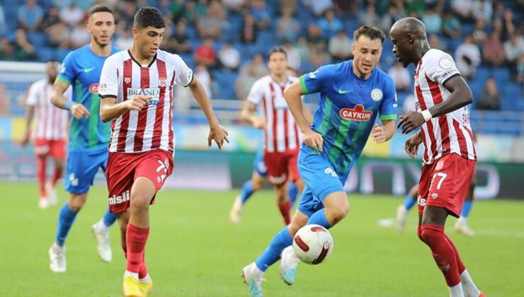 (ÖZET) Çaykur Rizespor – Sivasspor maç sonucu: 1-1 | Rize'de seri sürüyor!