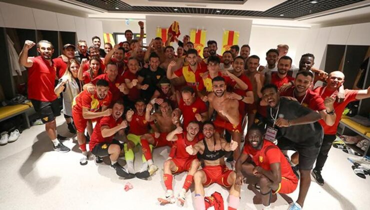 Göztepe'de derbi sevinci