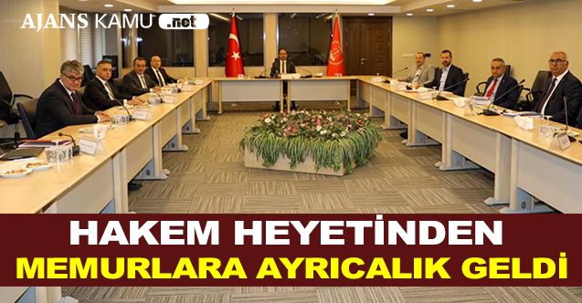 Hakem Heyetinden Memurlara Ayrıcalık Geldi