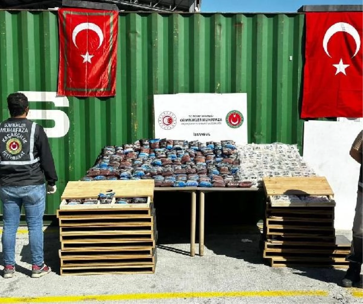 İstanbul Ambarlı Limanında 180 Milyon Lira Değerinde Uyuşturucu Ele Geçirildi