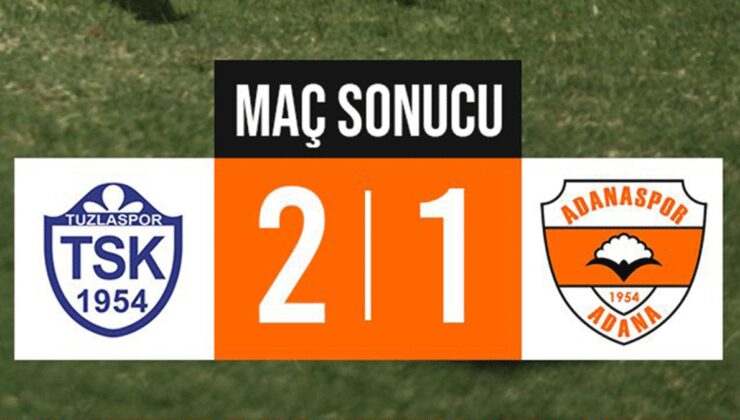 Tuzlaspor-Adanaspor maç sonucu: 2-1