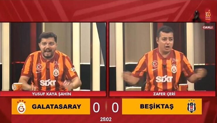 Galatasaray – Beşiktaş derbisinde GS TV'de gol anları