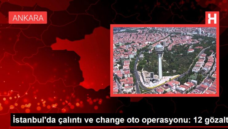 İstanbul’da çalıntı ve change oto operasyonu: 12 gözaltı