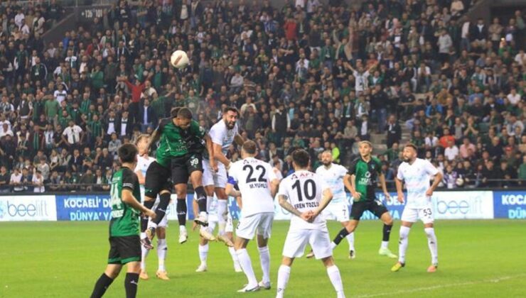 Kocaelispor ile Erzurumspor yenişemedi! Kazanan çıkmadı