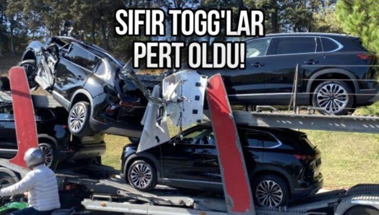 Togg Taşıyan Tır İstanbul’da Kaza Yaptı