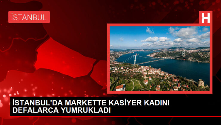 Zincir markette kasiyere saldırı