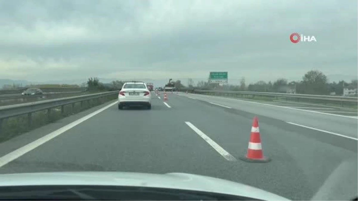 Dolgu çalışması trafiğe neden oldu