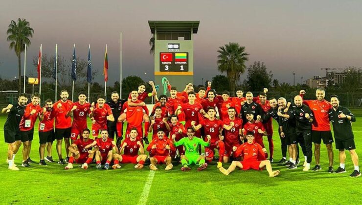 U19 Milli Takımımız, Litvanya’yı 3-1 mağlup etti