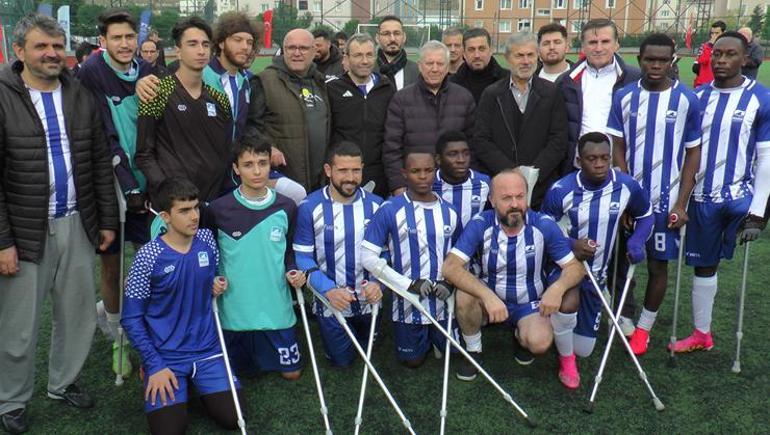 Aziz Yıldırım, Aykut Kocaman ve Fırat Aydınus bir arada Dünya Engelleri günü için buluştular