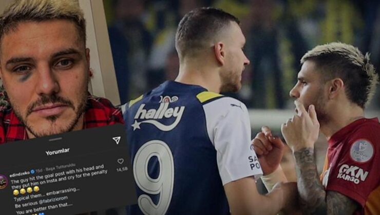 Edin Dzeko'dan Mauro Icardi cevabı! 'Penaltı için ağlıyorlar'