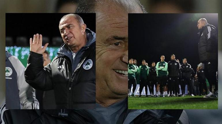 Fatih Terim, Panathinaikos ile ilk antrenmanına çıktı İşte o görüntüler...
