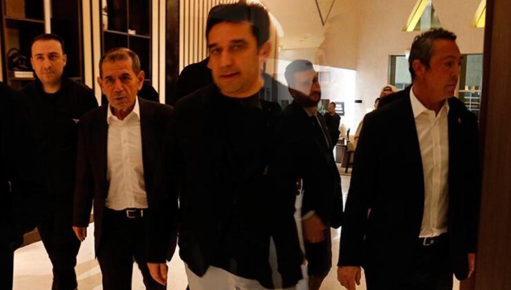 Galatasaray Başkanı Dursun Özbek ile Fenerbahçe Başkanı Ali Koç ayrı ayrı otelden ayrıldı