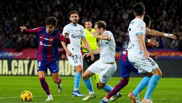 Girona, Barcelona'yı deplasmanda yıktı! La Liga'da lider…