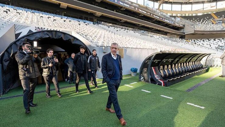 Beşiktaş Teknik Direktörü Fernando Santos Tüpraş Stadı'nı inceledi