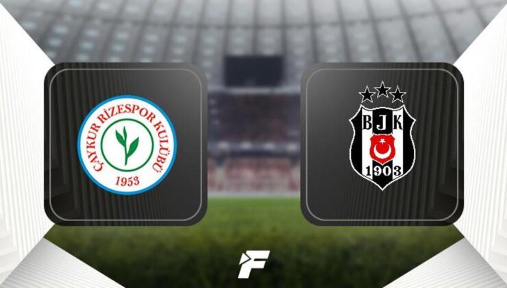 (CANLI) Çaykur Rizespor – Beşiktaş maçı