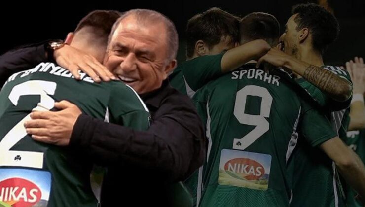 Fatih Terim'li Panathinaikos çeyrek finale yükseldi! Samet Akaydin siftah yaptı