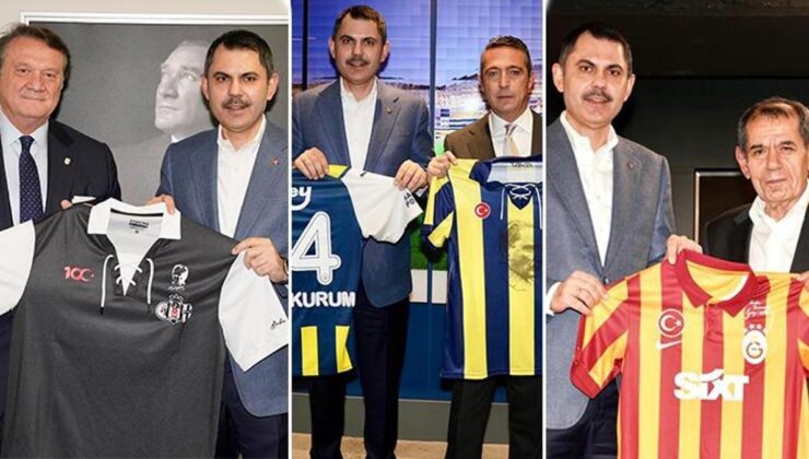 İBB Başkan Adayı Murat Kurum'dan Beşiktaş, Fenerbahçe ve Galatasaray'a ziyaret