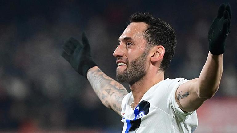 Interin Hakan Çalhanoğlusu var Maçın yıldızı oldu, kariyer rekorunu kırdı