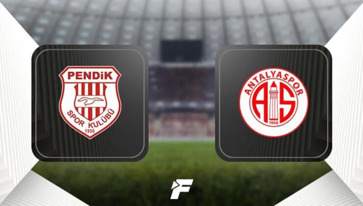 Pendikspor – Antalyaspor (11'ler belli oldu)