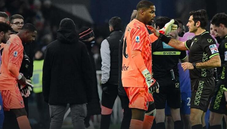 Udinese – Milan maçında istenmeyen olay! Mike Maignan'a ırkçı saldırı, oyun durdu…