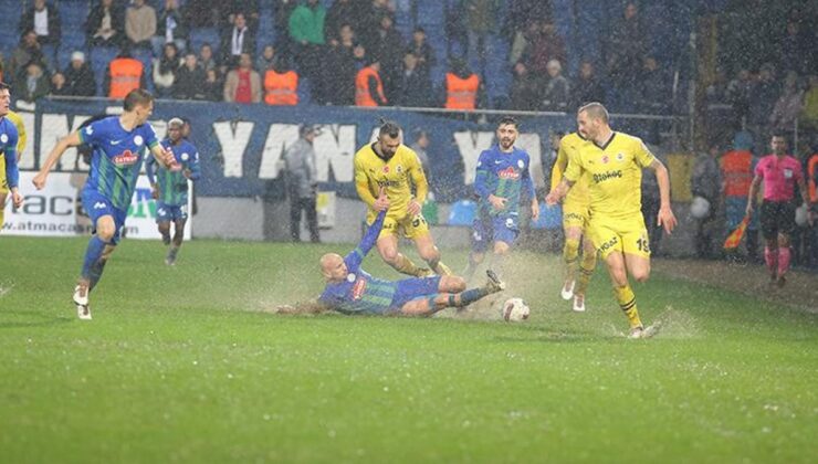 Çaykur Rizespor – Fenerbahçe maçına zemin damga vurdu!