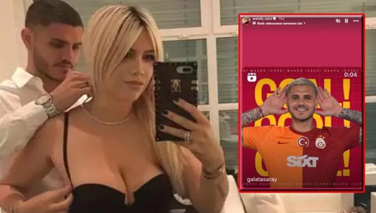 Wanda Nara'dan Galatasaray'ın yıldızı Icardi için flaş paylaşım!