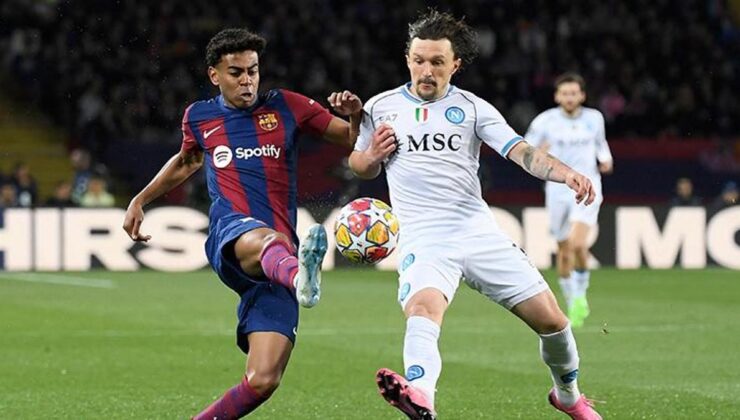 Barcelona, Napoli'yi yıktı ve Devler Ligi'nde çeyrek finale çıktı!