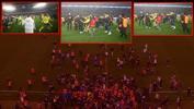 Trabzonspor - Fenerbahçe maçından sonra saha karıştı! Taraftar sahaya indi | TFF'den açıklama geldi
