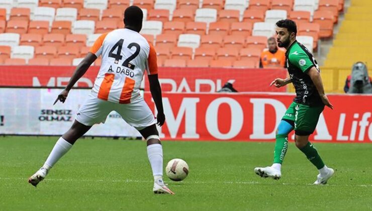 Trendyol 1. Lig'de Adanaspor ile Sakaryaspor puanları paylaştı!