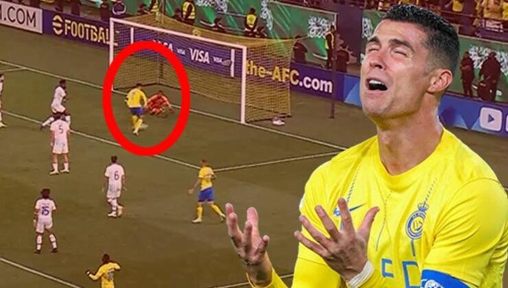 Yok artık Ronaldo! Boş kaleye atamadı…