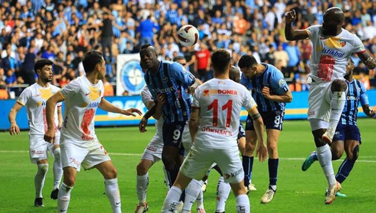 Adana Demirspor – Kayserispor maçında kazanan çıkmadı! Puanlar paylaşıldı