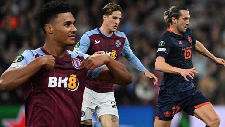 Aston Villa – Lille maç sonucu: 2-1 | Fenerbahçe'nin muhtemel rakiplerinin eşleşmesinde ilk maç Aston Villa'nın!