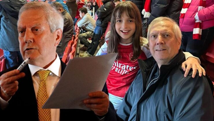 Aziz Yıldırım, Arsenal – Bayern Münih maçını tribünden takip etti