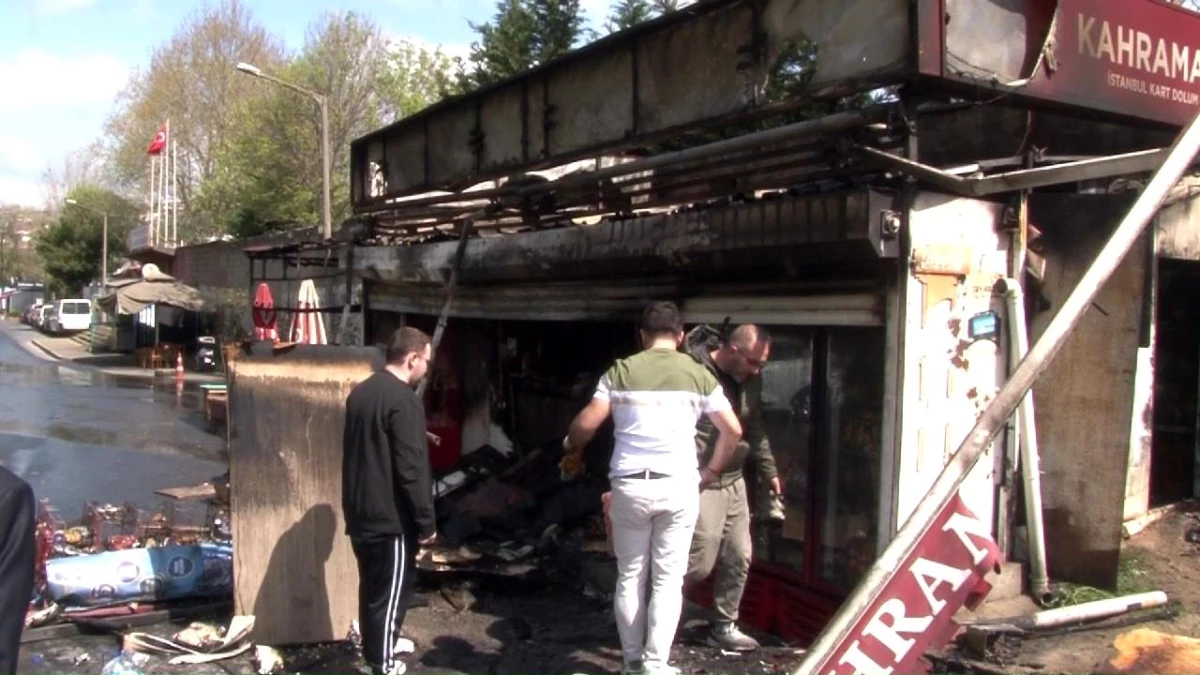 Beykoz’da Bayram Dolayısıyla Kapalı Olan Büfede Yangın Çıktı