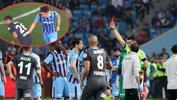 Trabzonspor - Fatih Karagümrük maçında kırmızı kart!