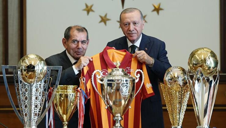 Cumhurbaşkanı Erdoğan, Galatasaray heyetini kabul etti