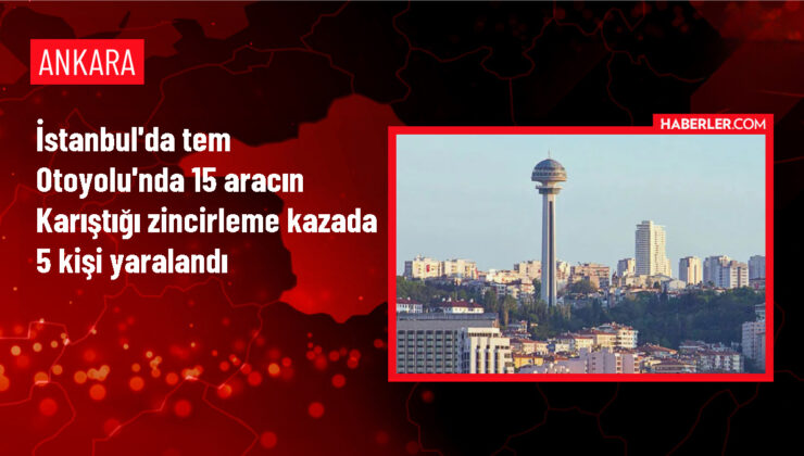 İstanbul’da TEM Otoyolu’nda Zincirleme Kaza: 5 Yaralı