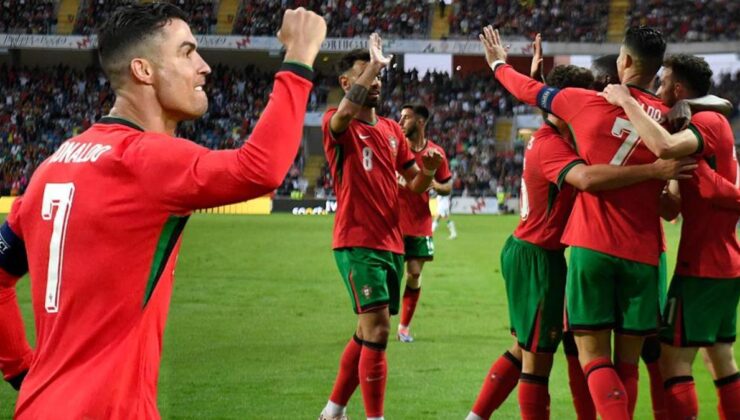 Milli Takımımızın rakiplerinden Portekiz, İrlanda'yı 3 golle geçti! Cristiano Ronaldo damgası…