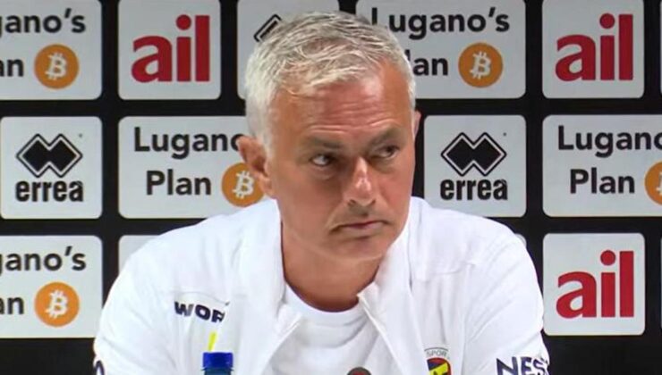 Fenerbahçe'de Jose Mourinho'dan Lugano maçı sözleri!