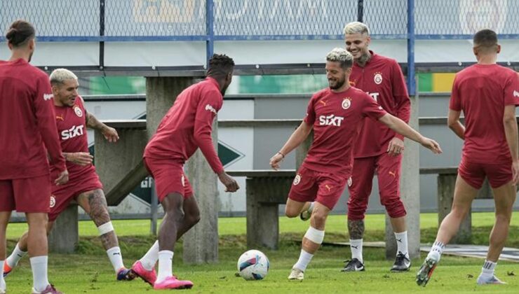 Galatasaraylı futbolcular Avusturya kampında hırslı görüntüleriyle dikkati çekti