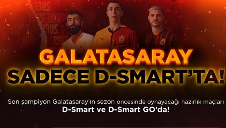 Gelenek bozulmadı! Şampiyon Galatasaray D-Smart ile sahaya iniyor