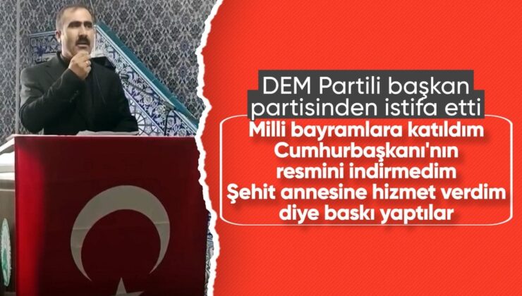 Ağrı’da Taşlıçay Belediye Başkanı Budak, DEM Parti’den istifa etti