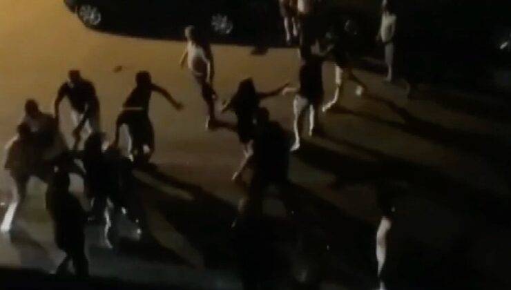 Ankara’da döner bıçaklı kavga görüntülendi