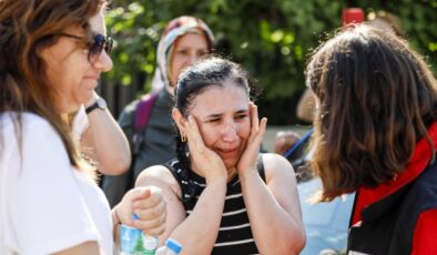 Antalya’da deprem tatbikatı sırasında gözyaşları sel oldu