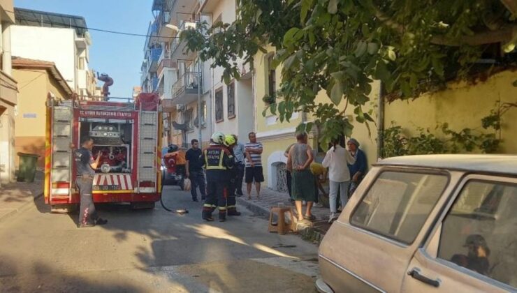 Aydın’da yanık kokusu alan kurye evi yanmaktan kurtardı