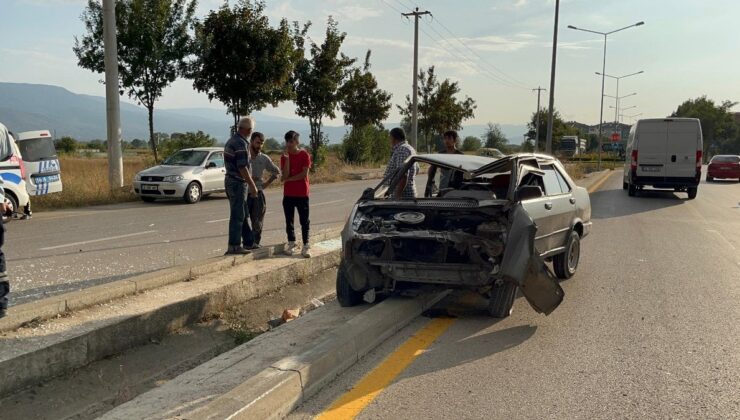 Bolu’da 15 yaşındaki çocuk, kullandığı araçla kaza yaptı