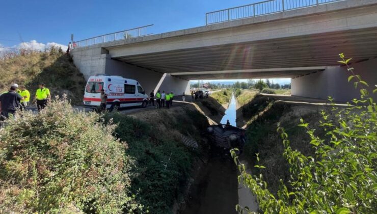 Bolu’da köprüden uçan araçtaki 1 kişi öldü