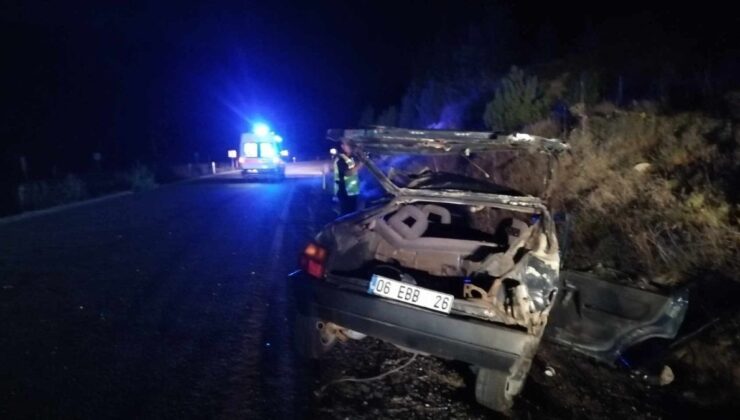 Kastamonu’da feci kaza: Otomobil taklalar attı